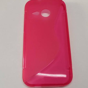 Силиконов гръб ТПУ S-Case за HTC One Mini 2 цикламен